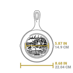 Wildlife Series™ 8 Inch Cast Iron Duck Skillet