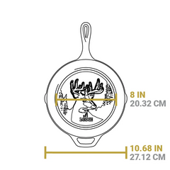 Wildlife Series™ 10.25 Inch Cast Iron Deer Skillet