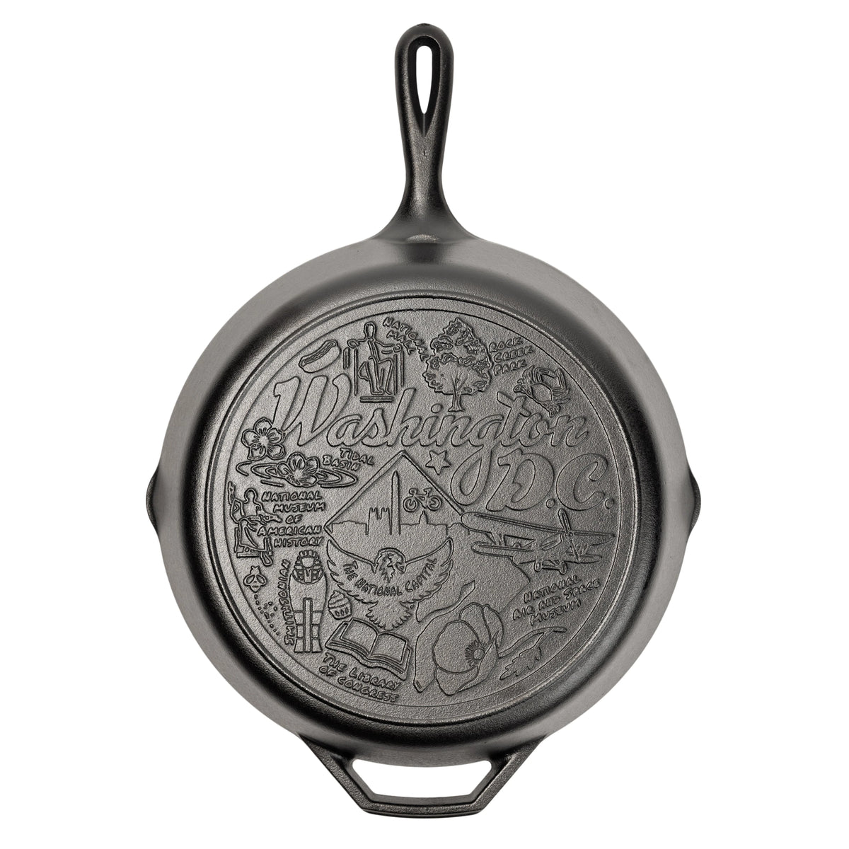 American Road Trip: 12 Inch Seasoned Cast Iron Skillet, Washington, D.C.